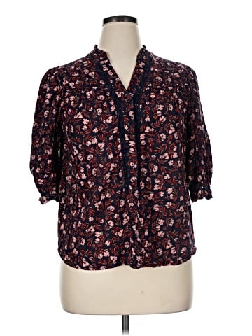 Democracy 3/4 Sleeve Blouse (view 1)