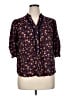 Democracy 100% Cotton Black 3/4 Sleeve Blouse Size XL - photo 1