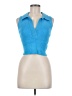 Caroline Constas Blue Sleeveless Blouse Size M - photo 1