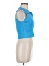 Caroline Constas Blue Sleeveless Blouse Size M - photo 4