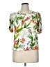 Chico's Floral White Short Sleeve T-Shirt Size XL - photo 1