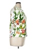 Chico's Floral White Short Sleeve T-Shirt Size XL - photo 4