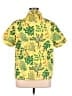Printfresh Tropical Yellow Short Sleeve Button-Down Shirt Size XL - photo 2