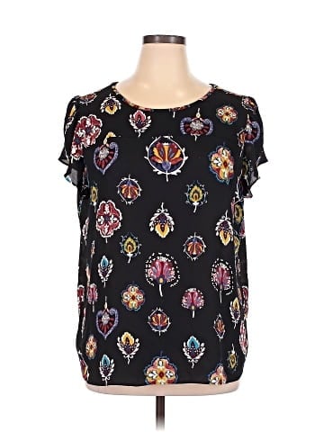 Ann Taylor LOFT Outlet Short Sleeve Blouse (view 1)