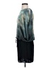 M.S.S.P. 100% Polyester Tie-dye Teal Casual Dress Size XS - photo 5