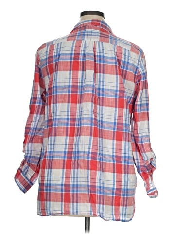 Gap Outlet 3/4 Sleeve Button-Down Shirt (view 2)