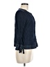Wrap Blue Long Sleeve Blouse Size 6 - photo 4