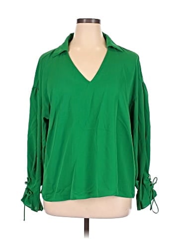 ELOQUII 3/4 Sleeve Blouse (view 1)
