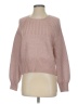 Express Solid Pink Pullover Sweater Size S - photo 1