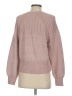 Express Solid Pink Pullover Sweater Size S - photo 2