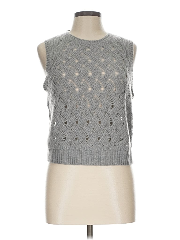 Pre-owned Jcrew Sweater Vest In Gray
