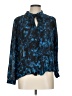 Parker Blue Long Sleeve Blouse Size L - photo 1