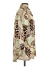 Timing Animal Print Green Long Sleeve Blouse Size S - photo 4