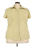 Faded Glory Yellow Short Sleeve Blouse Size 3X - photo 1
