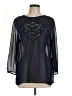 Nine West Black 3/4 Sleeve Blouse Size L - photo 1