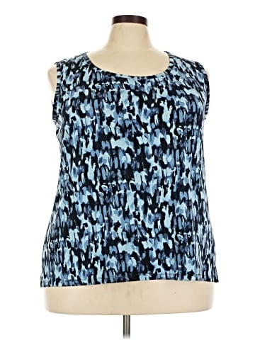 Just My Size Sleeveless Blouse (view 1)