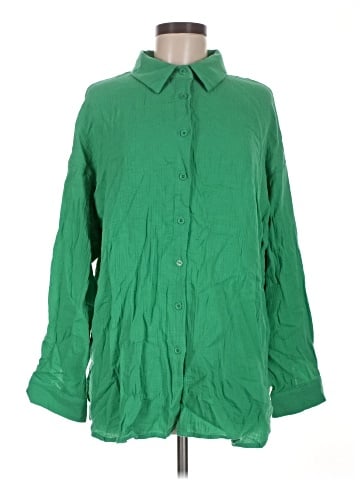Unbranded Long Sleeve Button-Down Shirt (view 1)