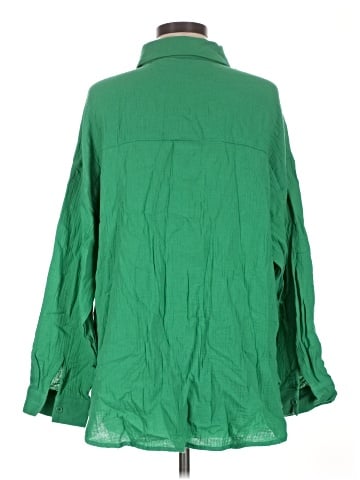 Unbranded Long Sleeve Button-Down Shirt (view 2)