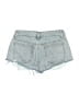 Edikted 100% Cotton Hearts Blue Denim Shorts Size XS - photo 2