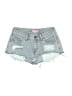 Edikted 100% Cotton Hearts Blue Denim Shorts Size XS - photo 1