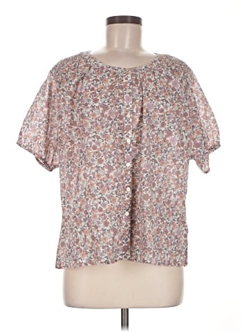 Lucky Brand Short Sleeve Blouse (view 1)