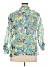 Allyson Whitmore Print Green 3/4 Sleeve Blouse Size XL - photo 2