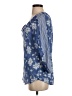 Fred David Blue 3/4 Sleeve Blouse Size S - photo 5