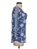 Fred David Blue 3/4 Sleeve Blouse Size S - photo 4