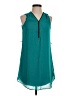 Iz Byer 100% Polyester Teal Casual Dress Size S - photo 1