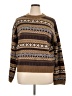 Romwe 100% Acrylic Print Brown Pullover Sweater Size L - photo 1