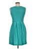 En Focus Studio Chevron-herringbone Teal Cocktail Dress Size 6 - photo 2