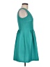 En Focus Studio Chevron-herringbone Teal Cocktail Dress Size 6 - photo 4
