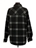 Thread & Supply 100% Polyester Plaid Black Coat Size M - photo 2