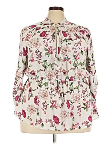 Orange Kiss 3/4 Sleeve Blouse (view 1)