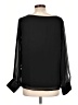 Jennifer Lopez 100% Polyester Black Long Sleeve Blouse Size L - photo 2