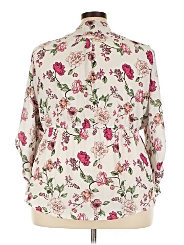 Orange Kiss 3/4 Sleeve Blouse (view 2)