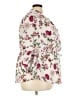 Orange Kiss 100% Polyester Floral Ivory 3/4 Sleeve Blouse Size 3X - photo 4