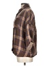 Gilli 100% Cotton Plaid Brown 3/4 Sleeve Button-Down Shirt Size L - photo 5