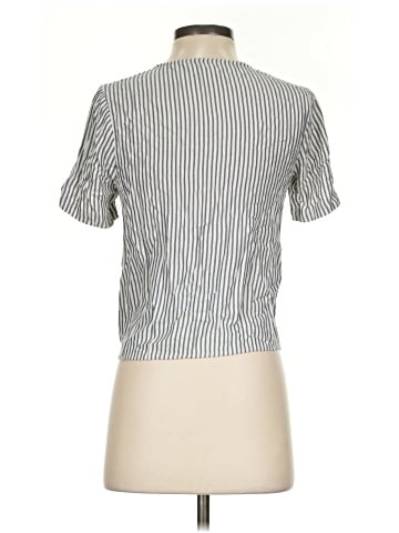 Madewell Novel Tie-Front Top in Stripe (view 2)