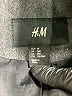H&M Chevron-herringbone Gray Wool Coat Size EU 48 / US 18 - photo 6