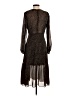 AaKaa 100% Polyester Animal Print Brown Casual Dress Size S - photo 2