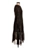 AaKaa 100% Polyester Animal Print Brown Casual Dress Size S - photo 4