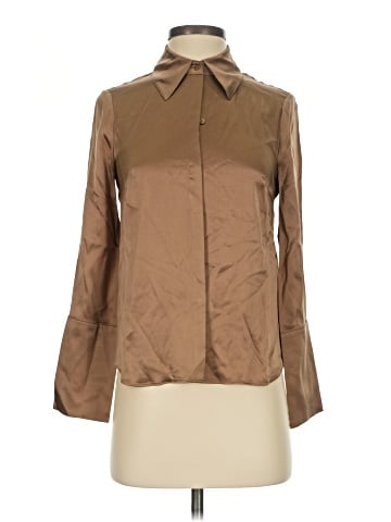 Banana Republic Long Sleeve Silk Top (view 1)