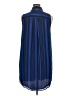 MICHAEL Michael Kors 100% Polyester Stripes Blue Casual Dress Size 14 - photo 2