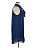 MICHAEL Michael Kors 100% Polyester Stripes Blue Casual Dress Size 14 - photo 4