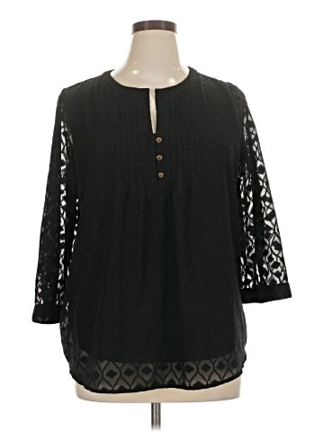 St. John's Bay 3/4 Sleeve Blouse (view 1)