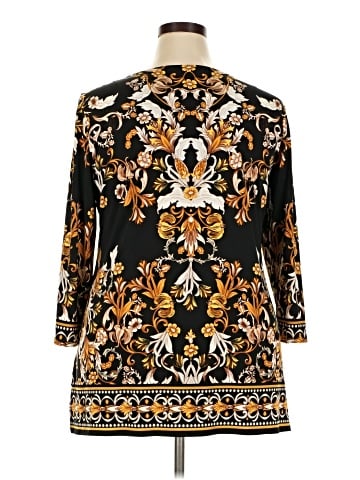 JM Collection 3/4 Sleeve Blouse (view 2)
