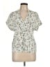 Lovestitch Ivory Short Sleeve Blouse Size M - photo 1