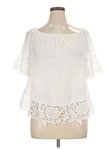 Unique Spectrum Short Sleeve Blouse (view 1)