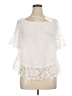 Unique Spectrum White Short Sleeve Blouse Size XL - photo 1